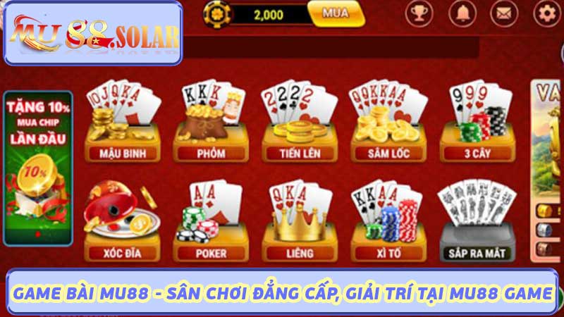 Game Bài MU88 - Sân Chơi Đẳng Cấp, Giải Trí Tại MU88 Game