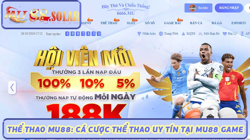 Thể Thao Mu88 Cá Cược Thể Thao Uy Tín Tại MU88 Game